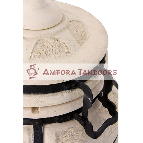 Keramická pec Tandoor 82 cm Esaul Amfora Tandoors, Tandýr HR29cm s odklápěcím víkem