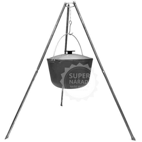 Kukmara skládací trojnožka ocelová 90cm, na kotlík, kazan nr.4, t041