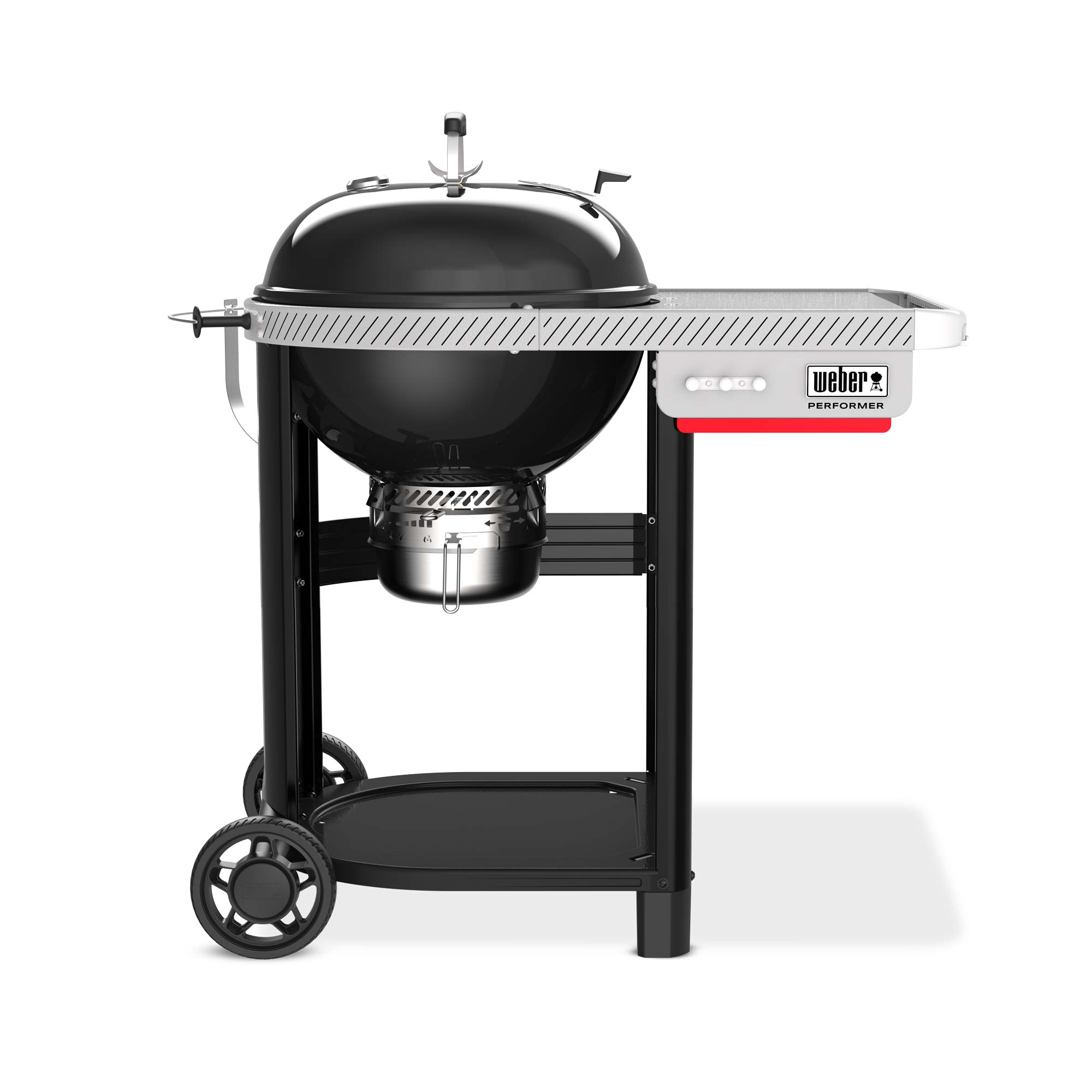 Weber Performer 57 cm, 1501630 gril na dřevěné uhlí, GBS, stolík, lišta Weber Works