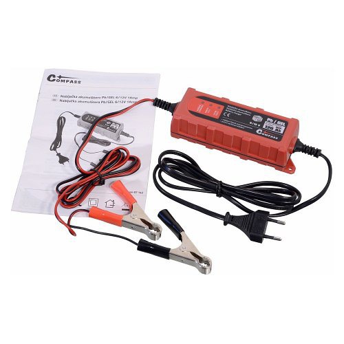 Compass Nabíječka mikroprocesor 1Amp 6/12V PB/GEL max. 120Ah, 07142