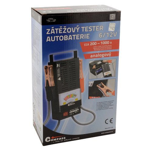Compass Tester autobaterie 6/12 V zátěžový ANALOG, 07173