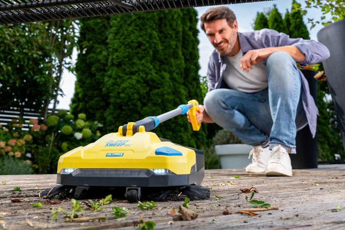 GLORIA EasySweep 18V – Akumulátorový zametací stroj 001500.0000 (bez aku), záběr 40 cm