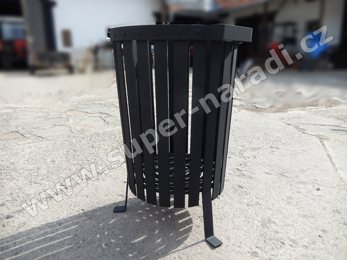 Železný koš na oheň Guard, 75 cm vysoké ohniště na dřevo, černý GFIRE