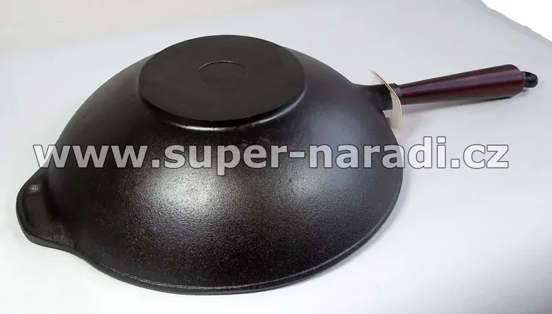 Litinová pánev WOK 30cm, švédská litina SKEPPSHULT 0865T