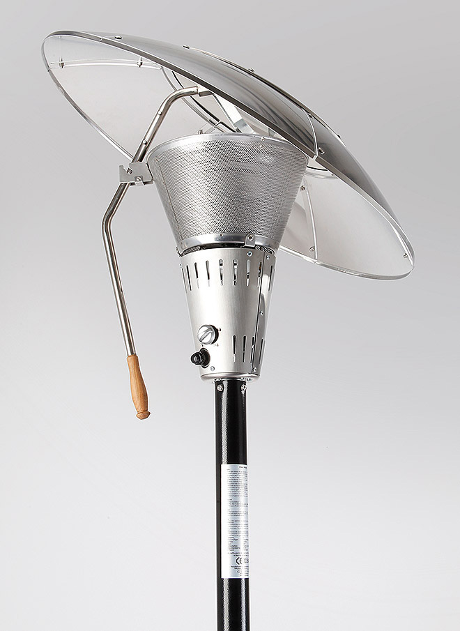 MEVA Zahradní topidlo ETNA Deluxe 13 kW naklápěcí TZ19001 černé