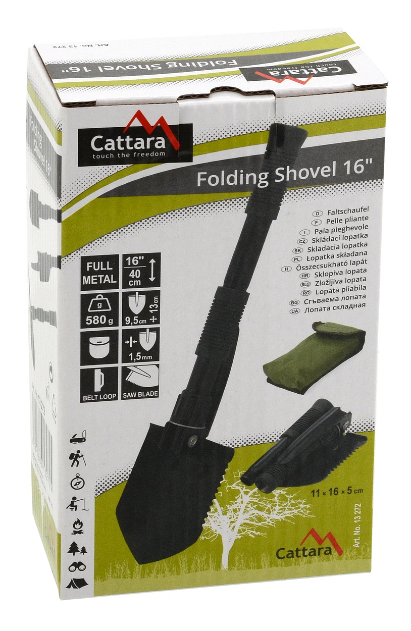 Lopatka skládací kovová 40cm Cattara 13272