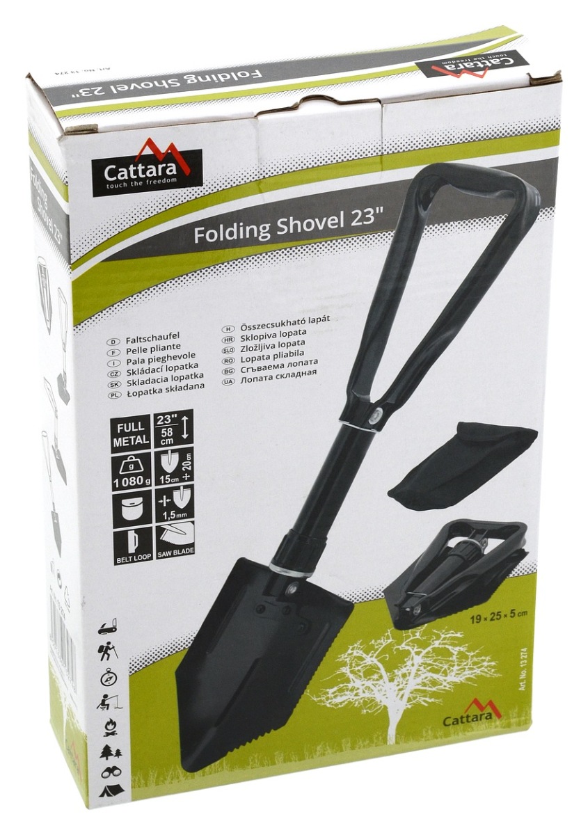 Lopatka skládací kovová 58cm Cattara 13274