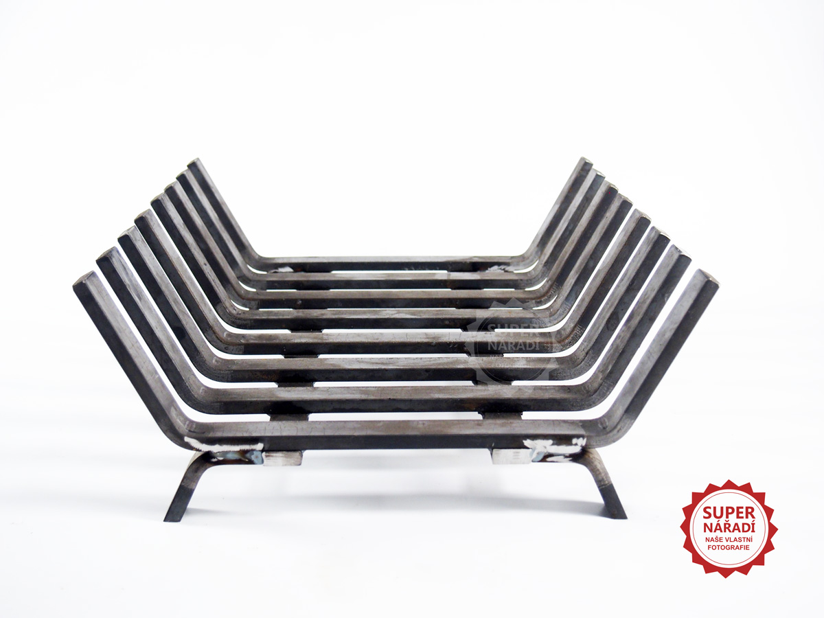 GFire Krbové topeniště, rošt 53x40x16cm, Gladius V8 19003-KR na větší kusy dřeva