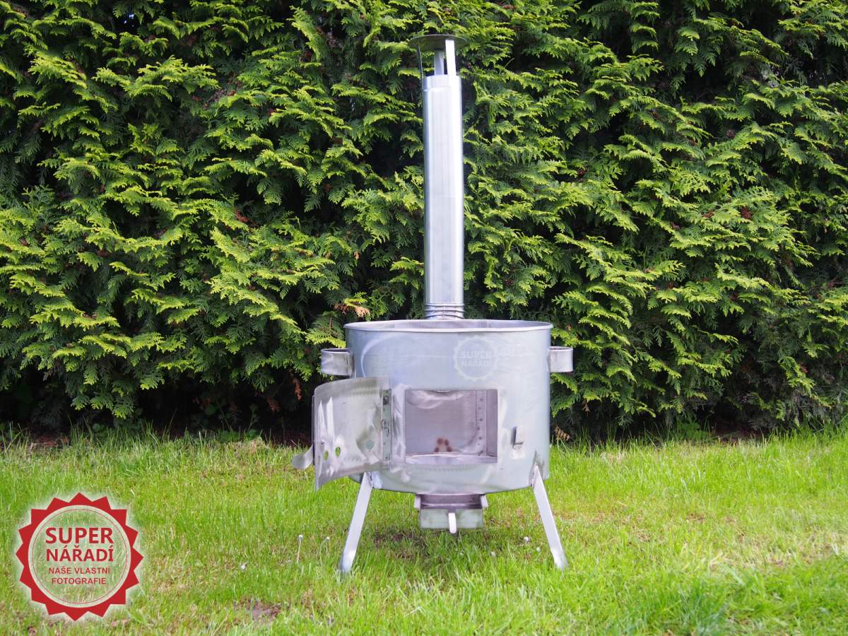 PLD Kotlina 42 cm pro kotlíky 20-25l, Inox KZBINOX s komínkem, nerezová