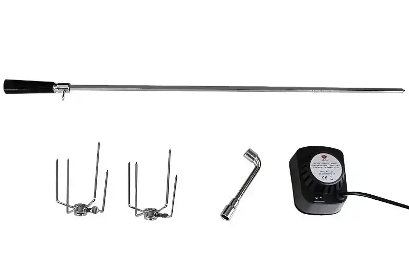 Beeketal SGB-8 Inox gril na kuře, steaky s pohonem 230V, nerezový