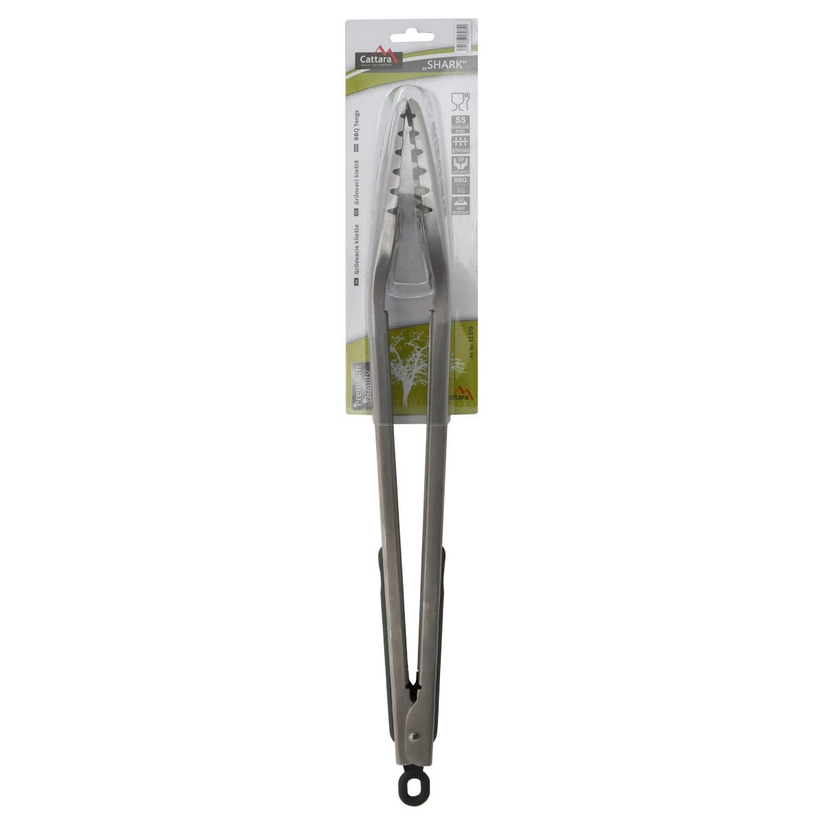 Grilovací kleště 45 cm Shark Cattara 13075 nerez, šedé