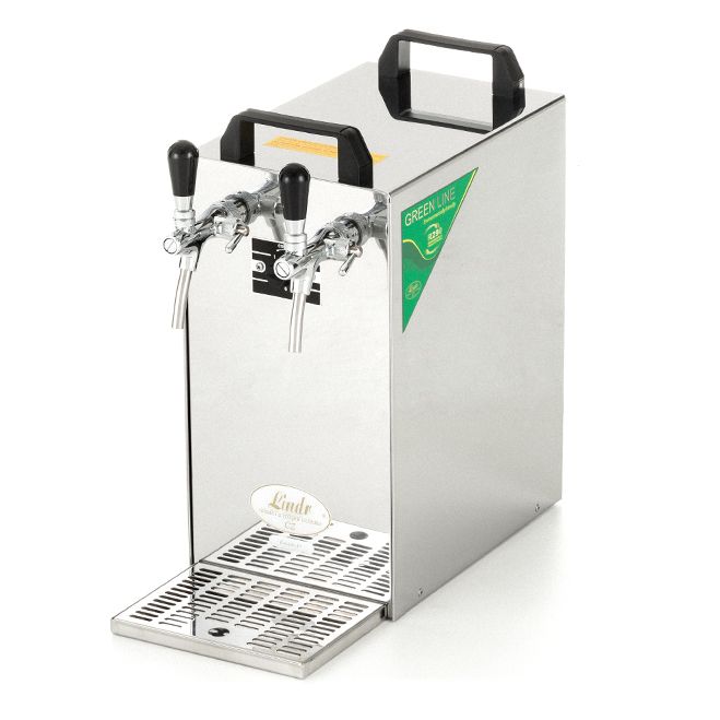 Set Výčep Kontakt 40/K 2x kohout, kompresor + narážeče bajonet, plochý Lindr SET01612 Green Line