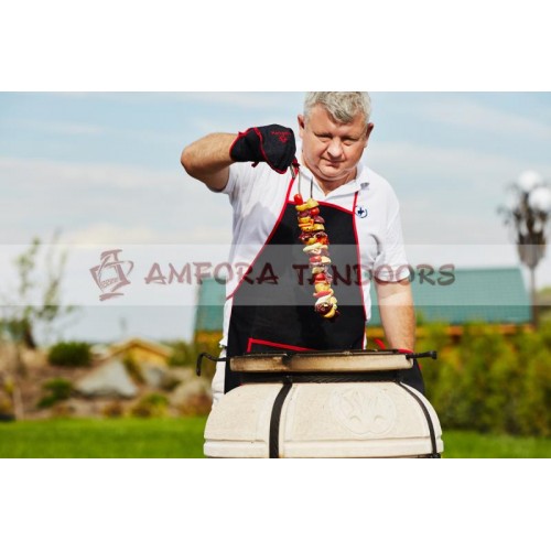 Dvojitý špíz 44 cm nerez Amfora Tandoors 00001802 závěsný
