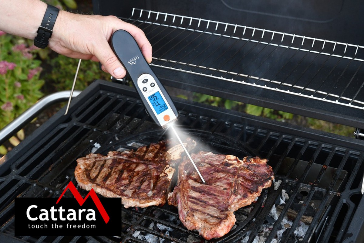 Cattara Grilovací teploměr digitální skládací 0-300°C 13088 do masa SMART