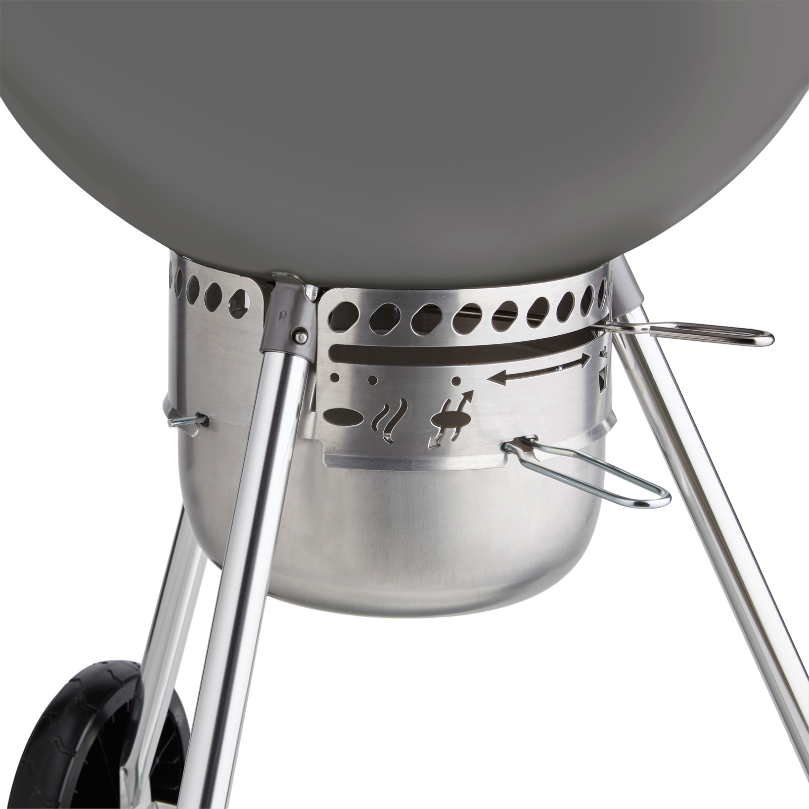 Weber kotlový gril 70th Anniversary Kettle, 57cm Metal Grey, 19521004 na dřevěné uhlí