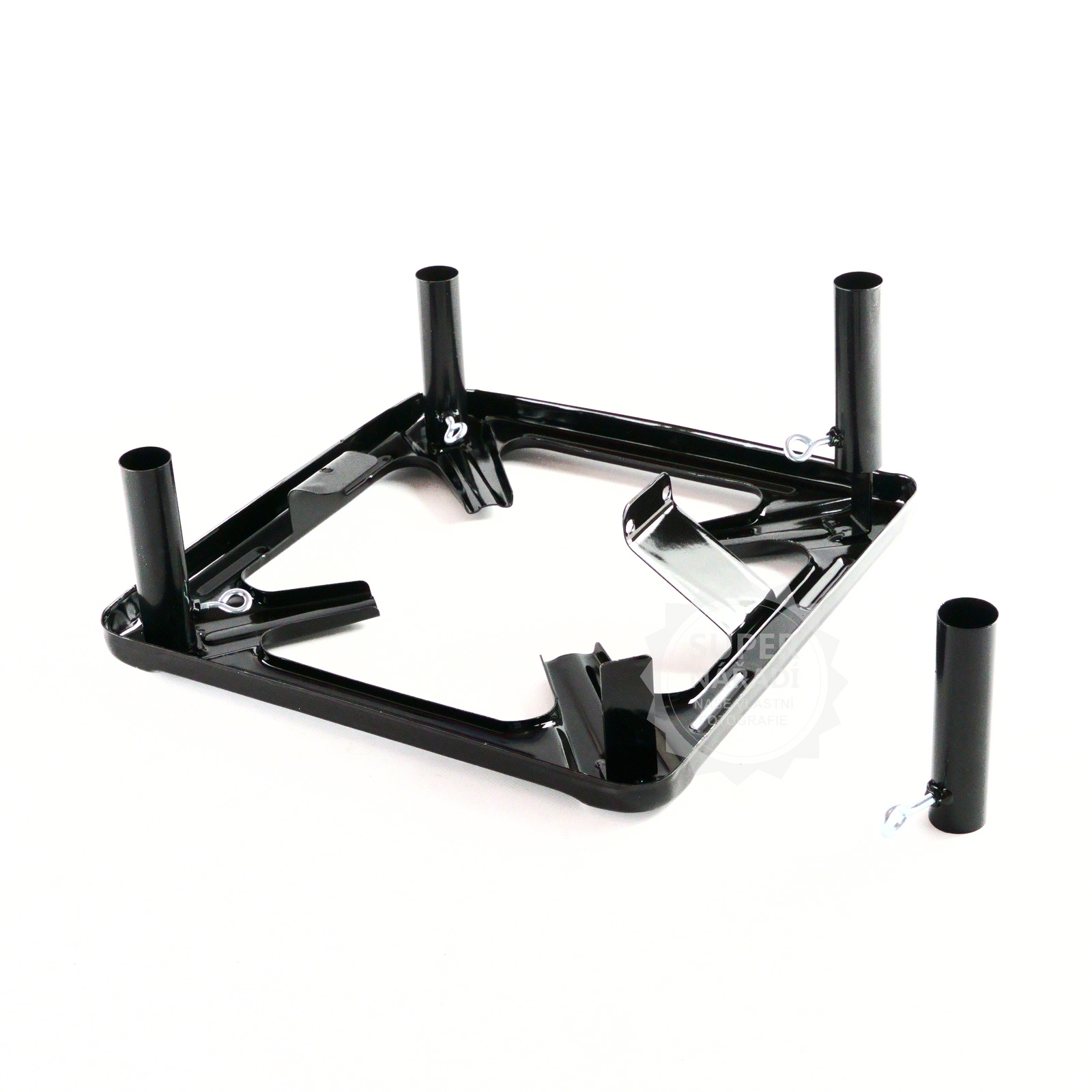 PWI 4040 Průmyslový vařič 40x40x14-18cm, 4 nožka 7 kW PB plynový SET, nastavitelné nožky SN