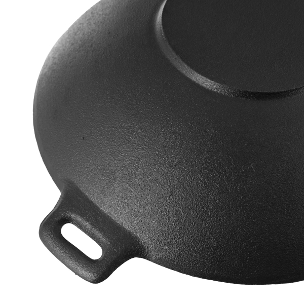 Orion pánev litina Wok 30 cm, 112989 masivní litinová pánvička