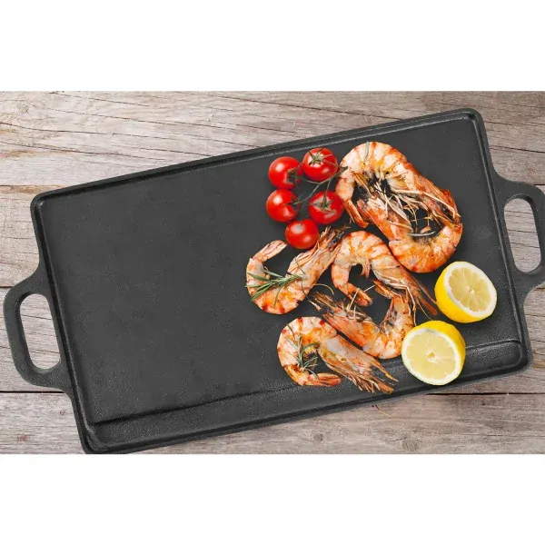 Grilovací deska Litina 45,5x23 cm Orion 111178 oboustranná
