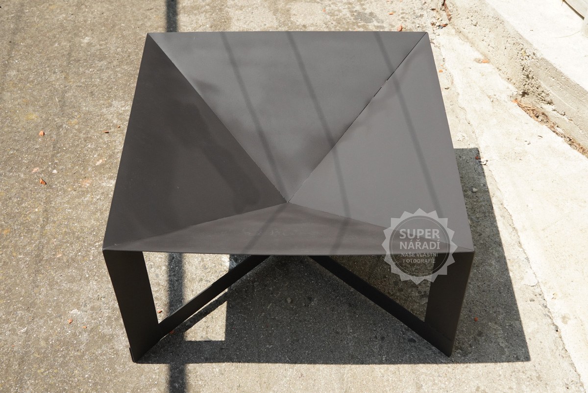 PLD Ocelové ohniště Quad 70x70x40cm KRB2, termo, se čtvercovou základnou