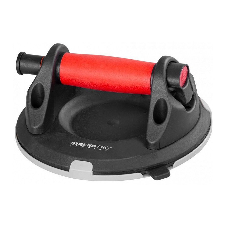 Držák na sklo 200mm s manometrem, 1 přísavka do 150kg, Strend Pro 2172569