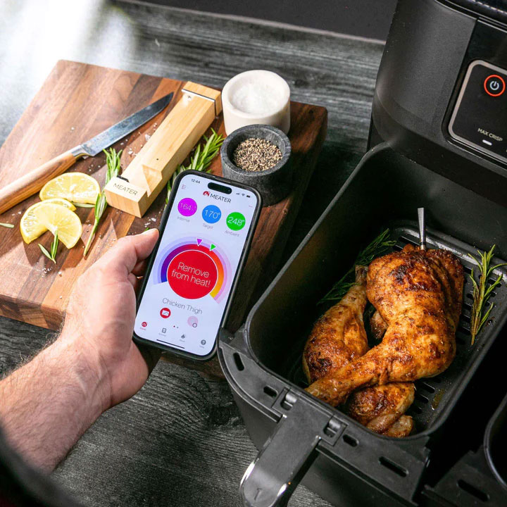Meater 2 Plus, Pro Bezdrátový teploměr na maso do 550°C, 242685 do 75 m, BT 5.2, 5+1 sensor 243514