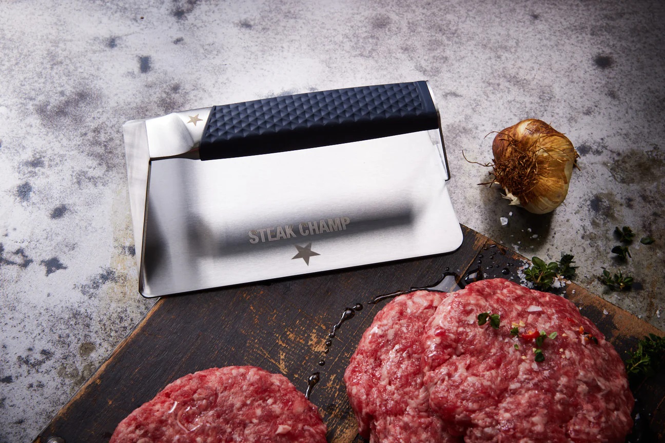 Lis na burgery a maso XXL 19x15cm Steak Champ 10-5032 nerezový