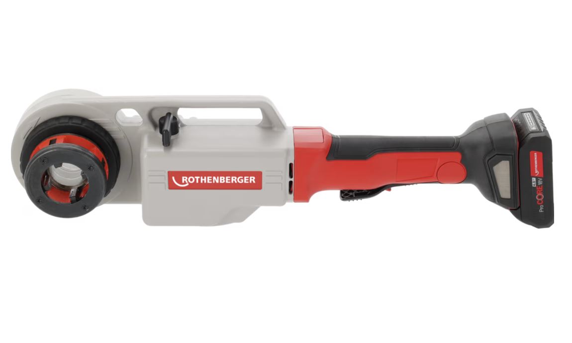 Rothenberger SUPERTRONIC 2000 E AMP set 1/2-2" Aku závitořez 1000004186 + 4 Ah, nabíječka