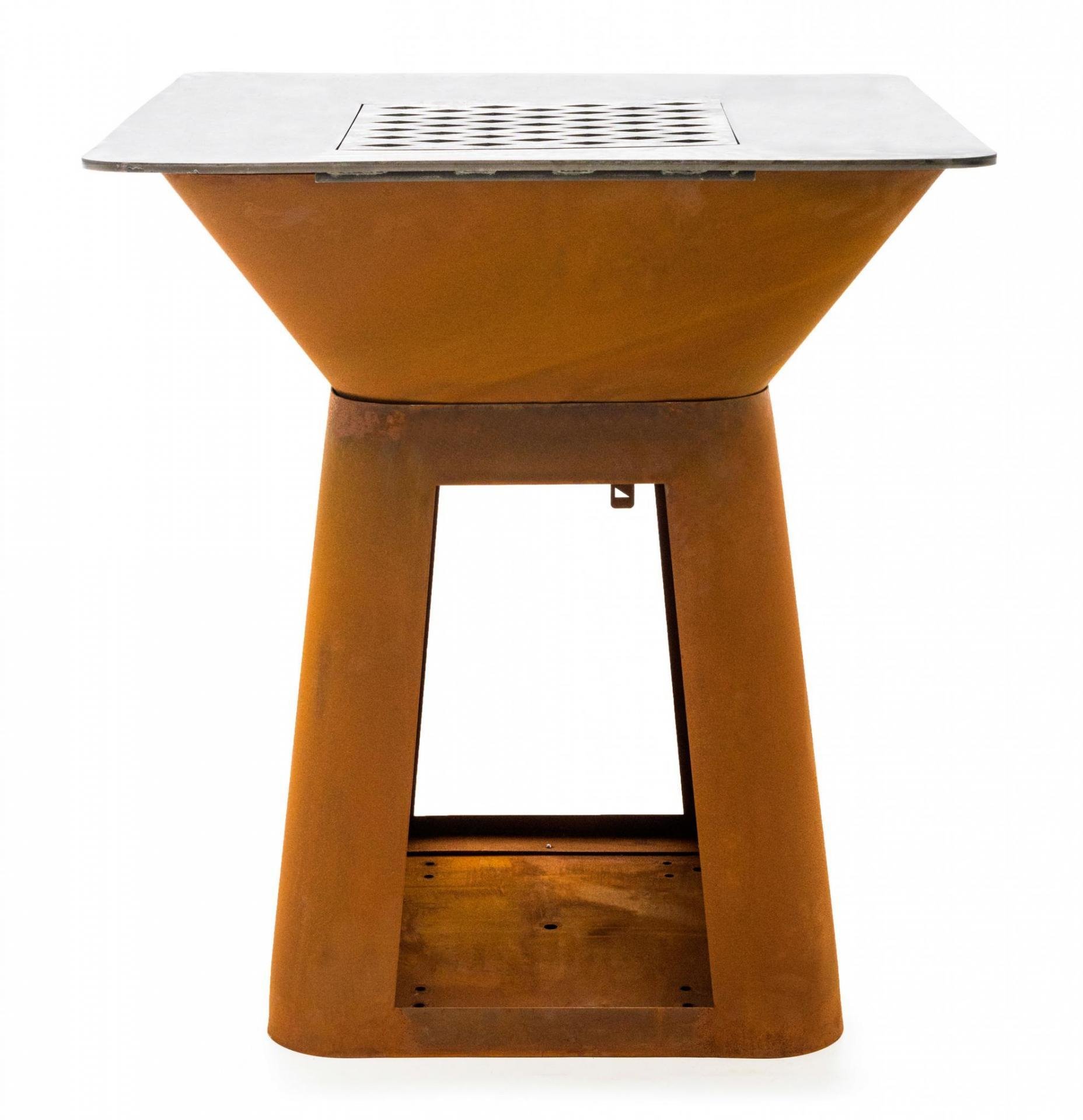 Gril G21 Montana Corten, s planchou 85 cm 63903203 čtvercové