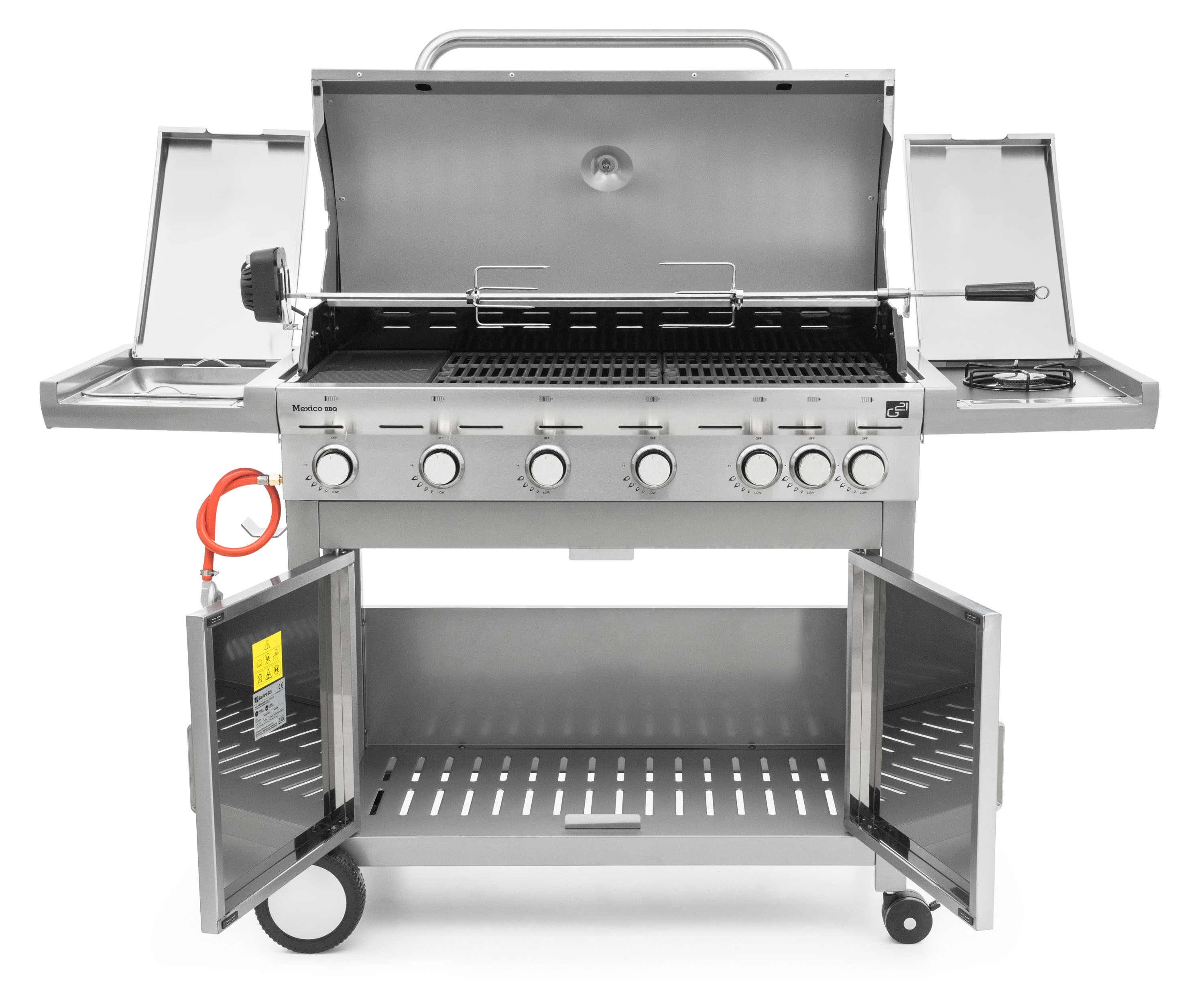 Plynový gril G21 Mexico BBQ Premium line, 7 hořáků, 22 kW nerezový 6390306