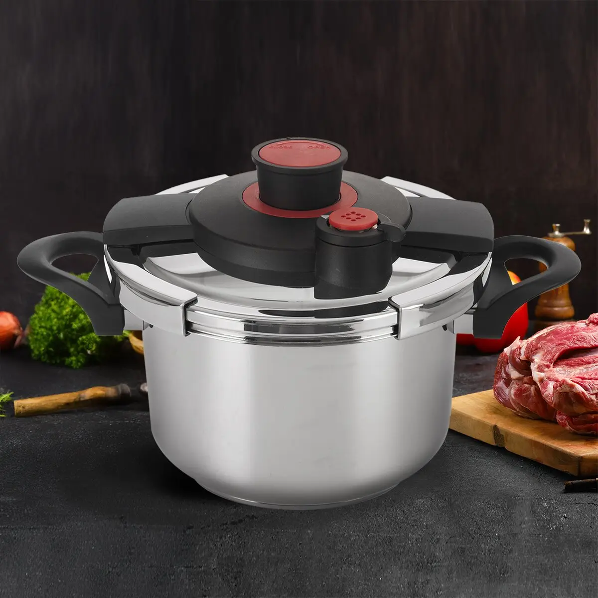 Orion Tlakový hrnec Storm 5 l, 113343 nerezový