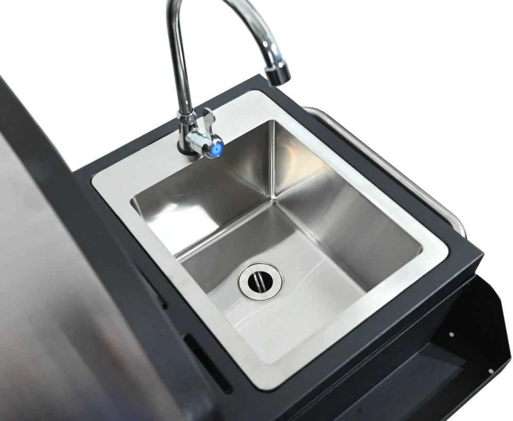 Cattara Gril plynový IBIZA 14103, 12,8 kW, 4 hořáky, s umyvadlem, skříňkou, plocha 63x40cm