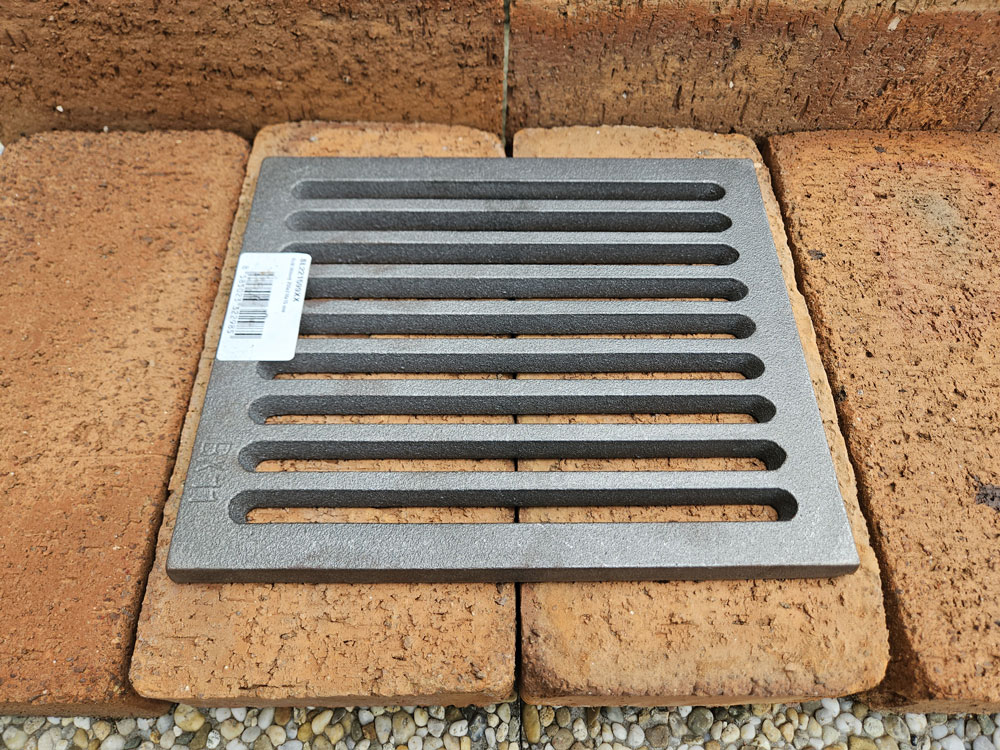 Strend Pro Litinový rošt 255x210x12mm 10x8" 221599, do topeniště kamen, krbů