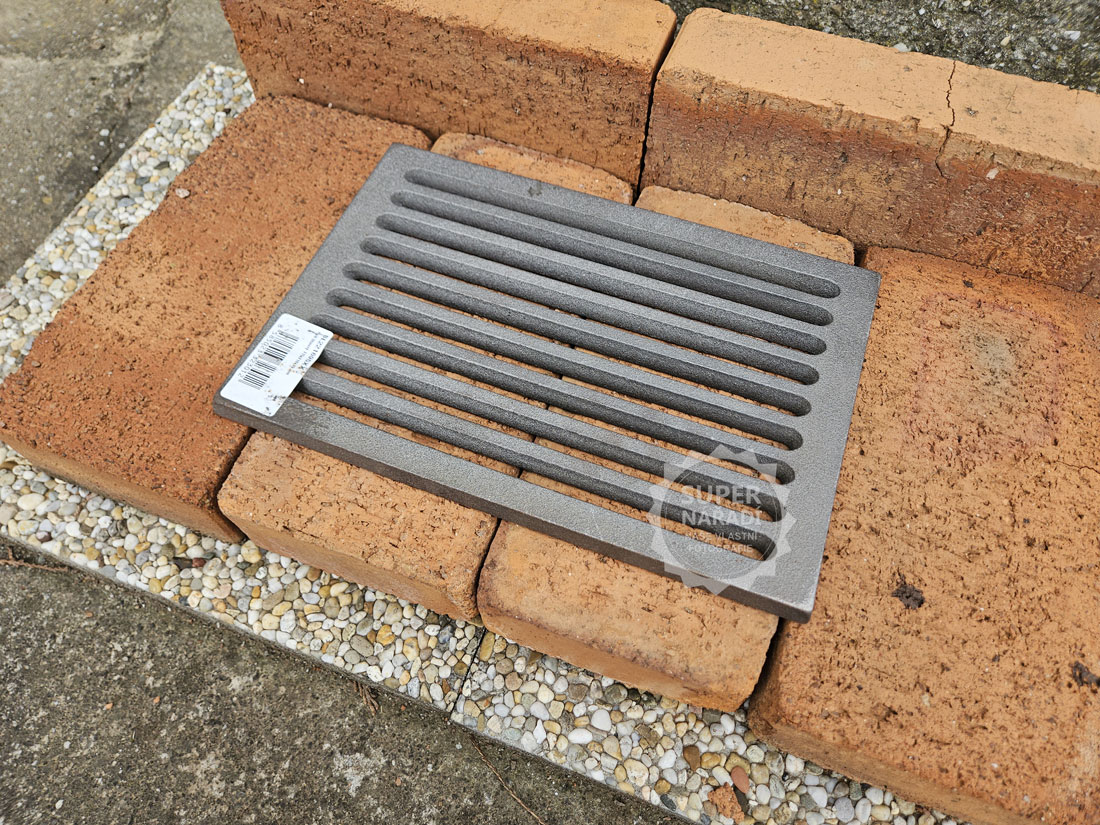 Strend Pro Litinový rošt 315x210x12mm 12x8" 221695, do topeniště kamen, krbů