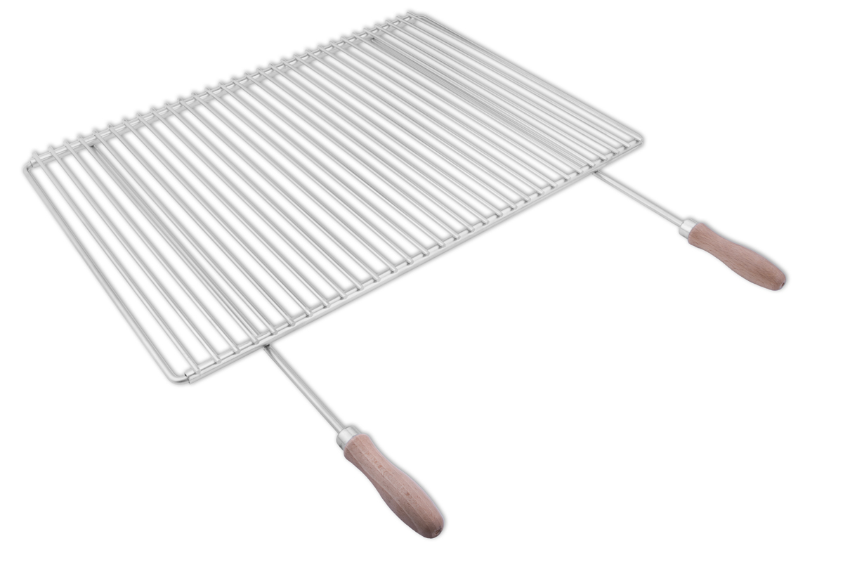 Grilovací rošt nastavitelný 60-70 x 45 cm s rukojetěmi DE1312 Deos, nerezový