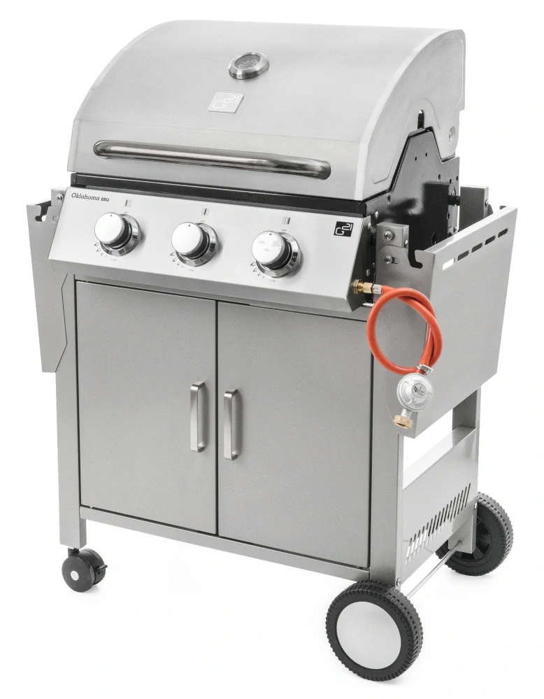 Plynový gril G21 Oklahoma BBQ Premium Line 3 hořáky, 10,5 kW nerezový, 6390310