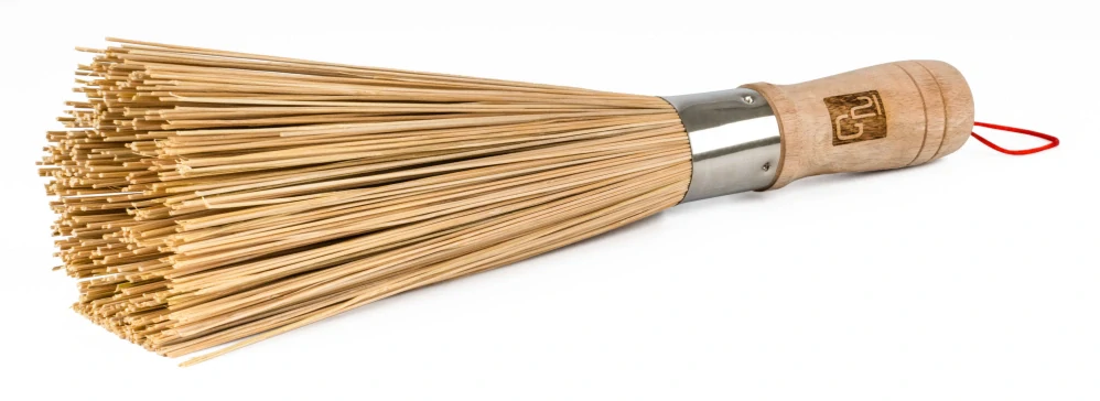 G21 bambusový kartáč 31 cm na čištění pánví, grilovacích roštů, ploten 6354001