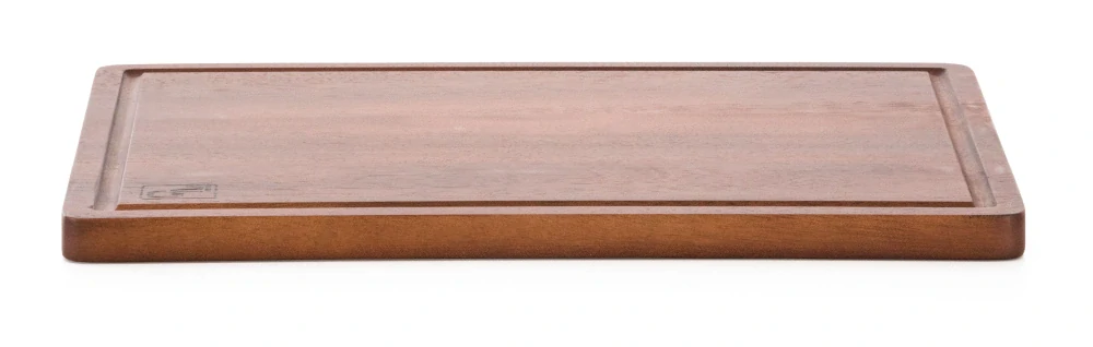Prkénko servírovací G21 akácie 400 x 300 x 20 mm 635434, tmavě hnědé s drážkou