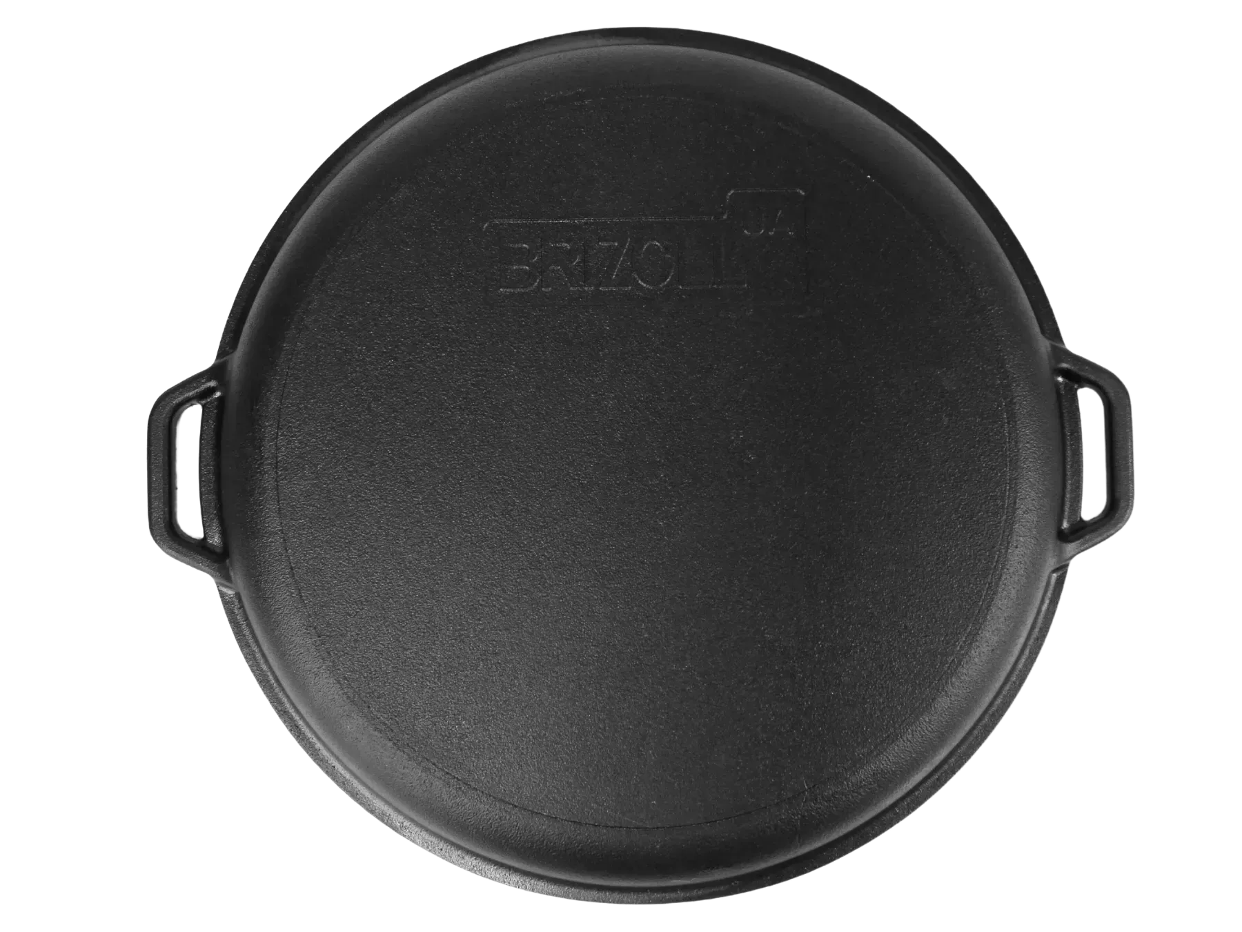Brizoll Litinový kotlík 40 cm 15l kazan KA15-3 + grilovací pánev-poklička, žebrovaná