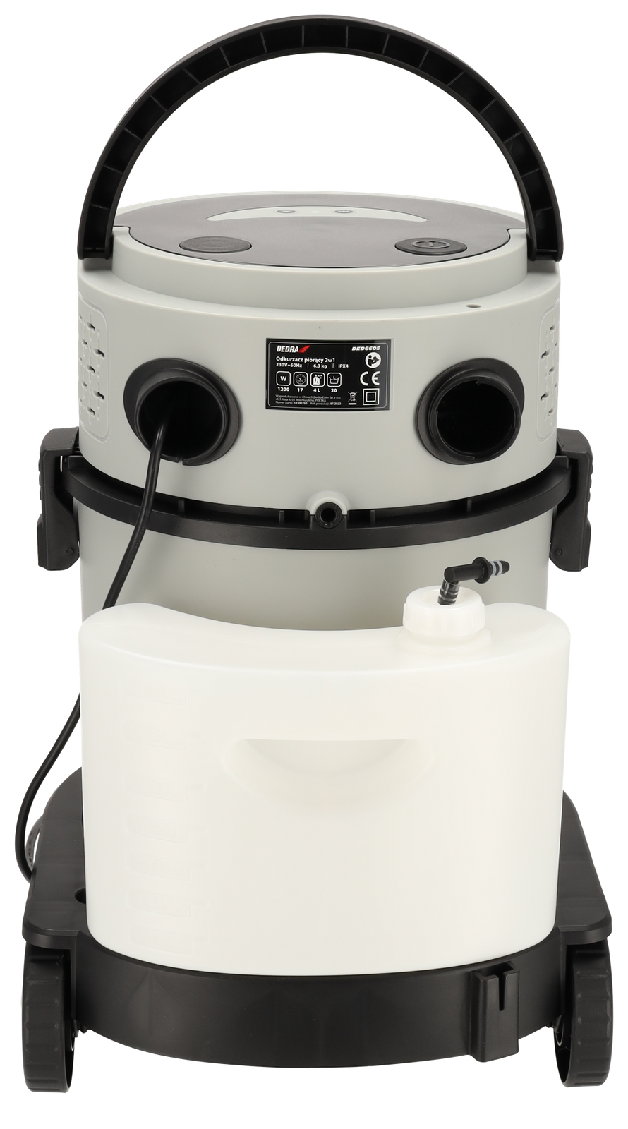 Dedra Prací vysavač 2v1 1200 W, DED6605 pro suché, mokré vysávání, praní koberců, podlah