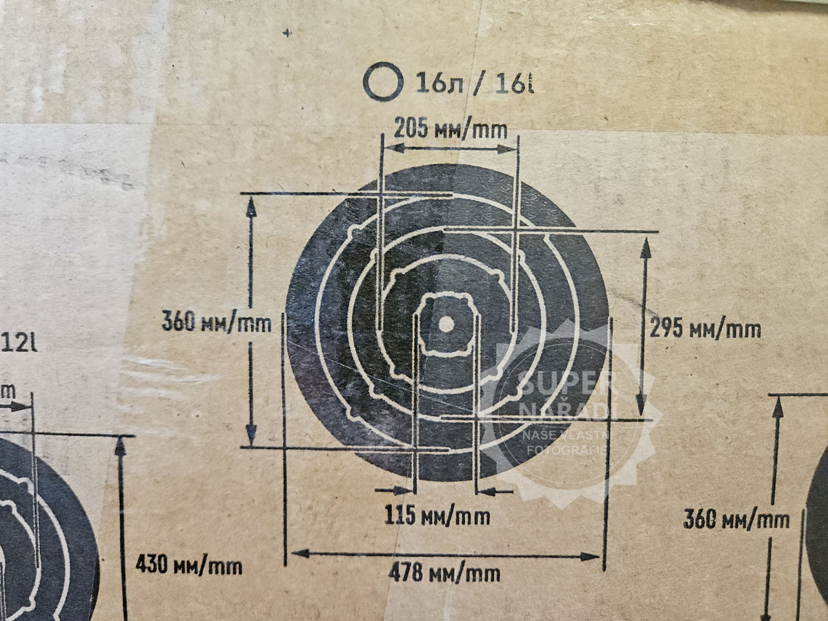 Davr Metal redukční kroužky na kotlinu 16 l, 43 cm
