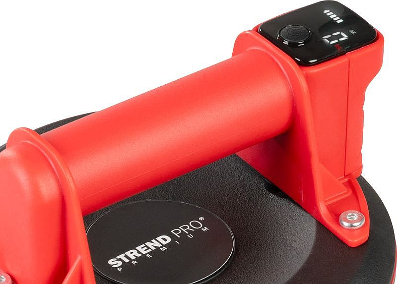 Strend Pro Aku přísavka na dlažbu, sklo 3,7V 1,8Ah, do 130kg, 2172985 Premium