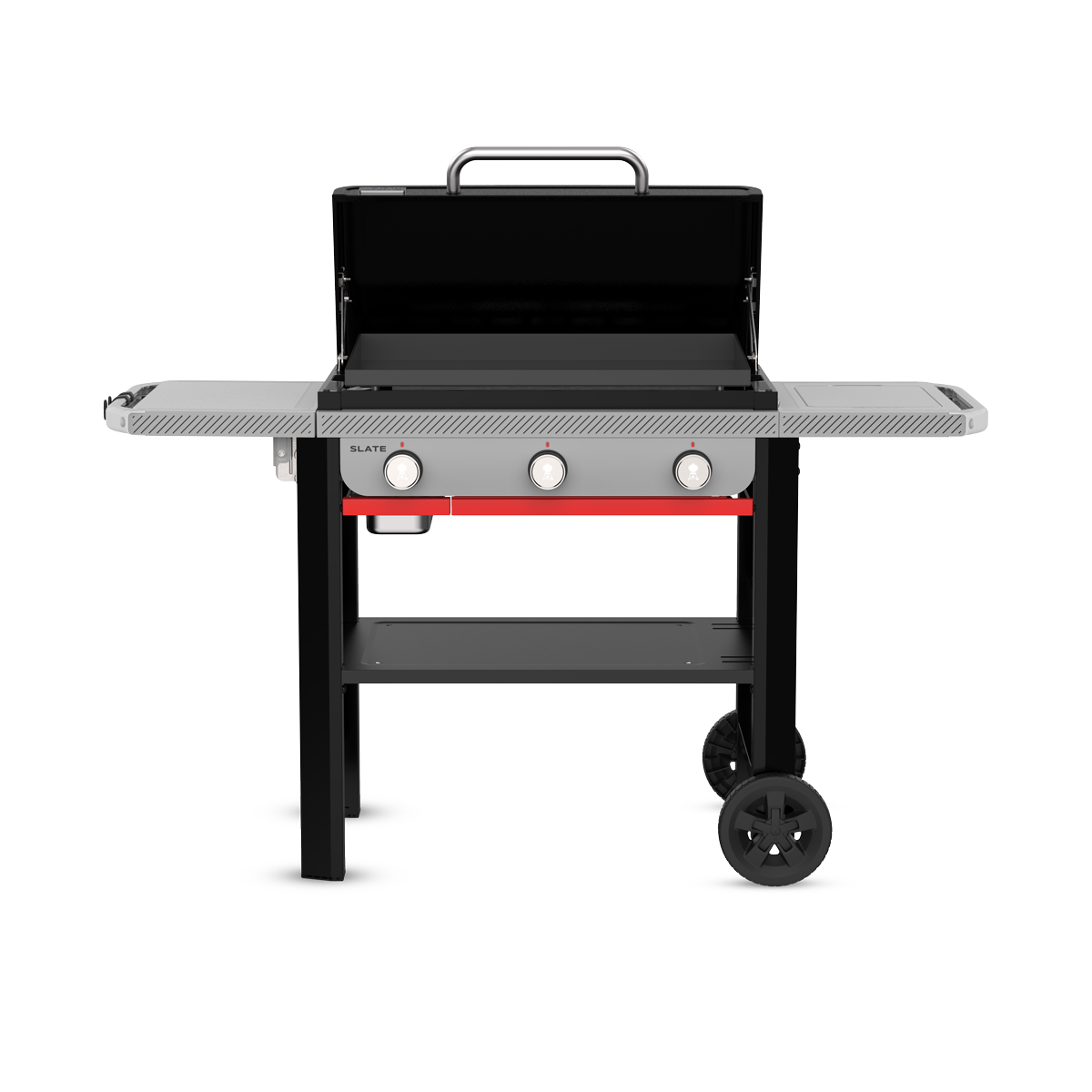 Weber Slate GPD 71 cm Premium plancha gril, 1501794 litinová plotna, 3 hořák, stolky Weber Works