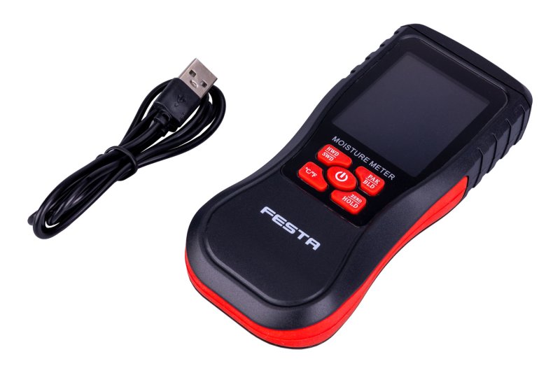 Měřič vlhkosti Festa elektromagnetický (indukční) NDT, 26227 USB-C, LCD display