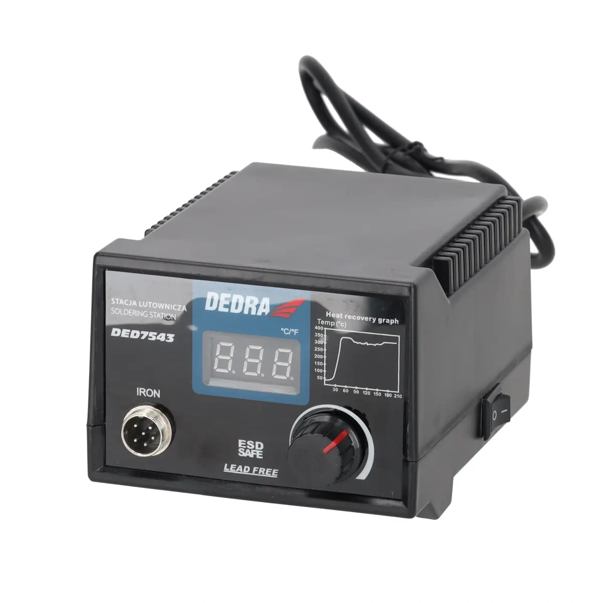 Dedra Pájecí stanice DED7543, 80 W, 200–480 °C, s LCD displejem