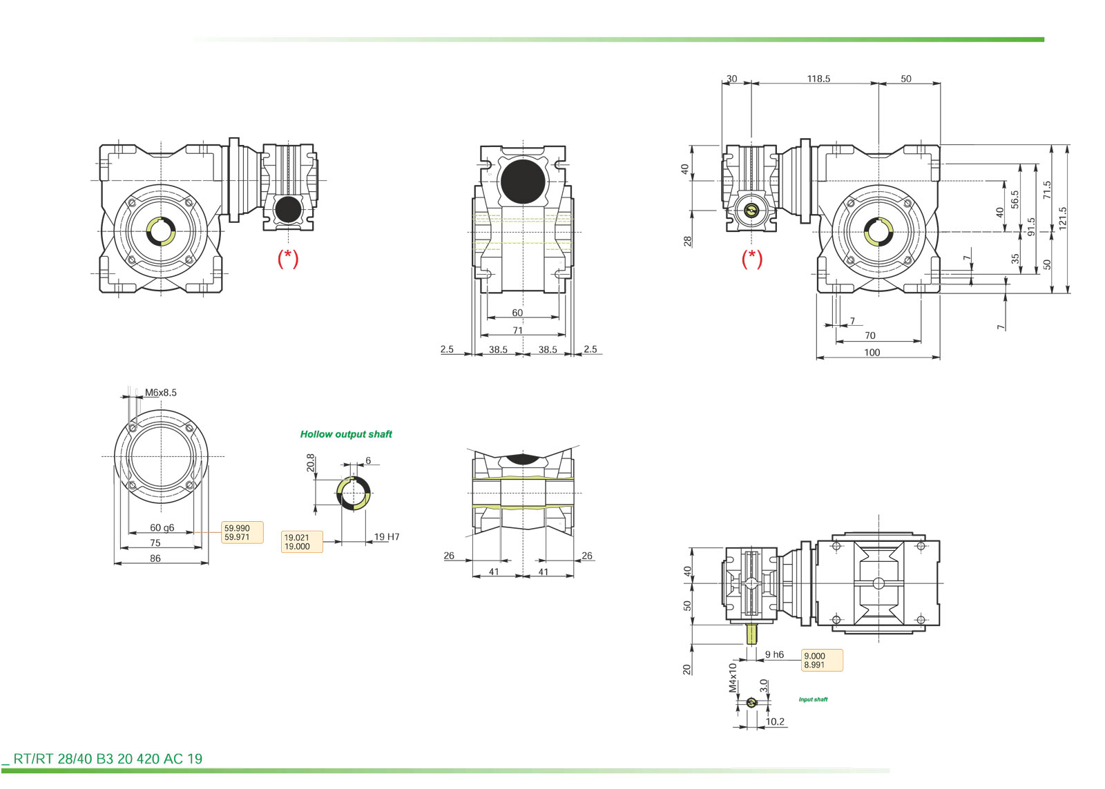 EPG Motor na gril 120W 4,5 ot., do 150 Kg MRT-RT 28-40-B3-20, i196, AC19, 230V