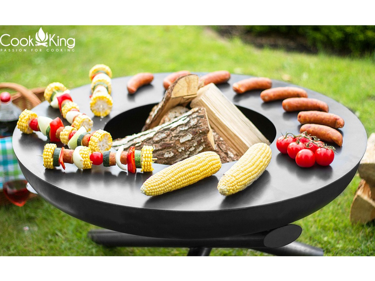 CookKing Ohniště INDIANA 60 cm ocelové, 3 trubkové nohy 111346