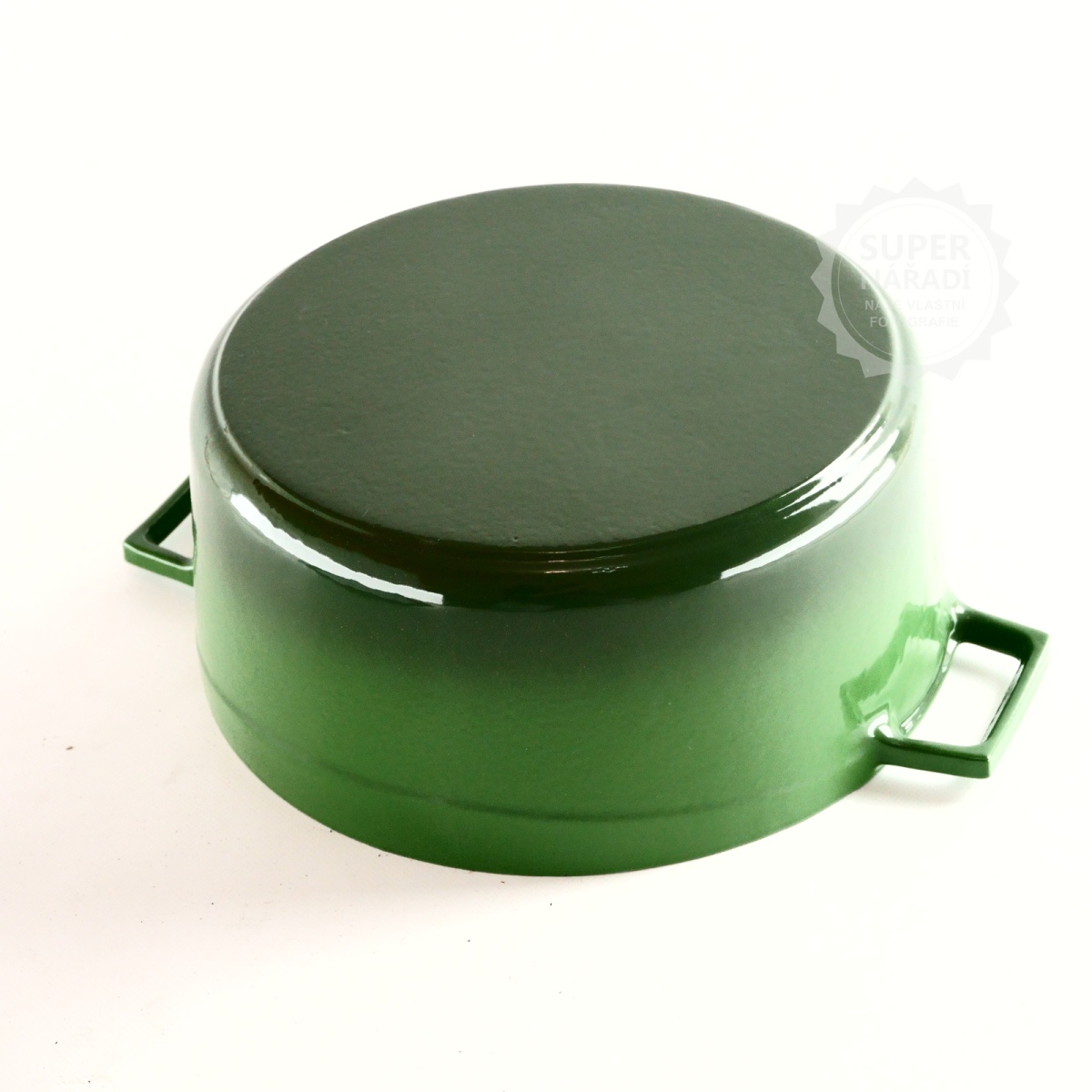 Litinový zelený hrnec 28 cm smalt, kulatý Lava Metal LVYTC28K2G