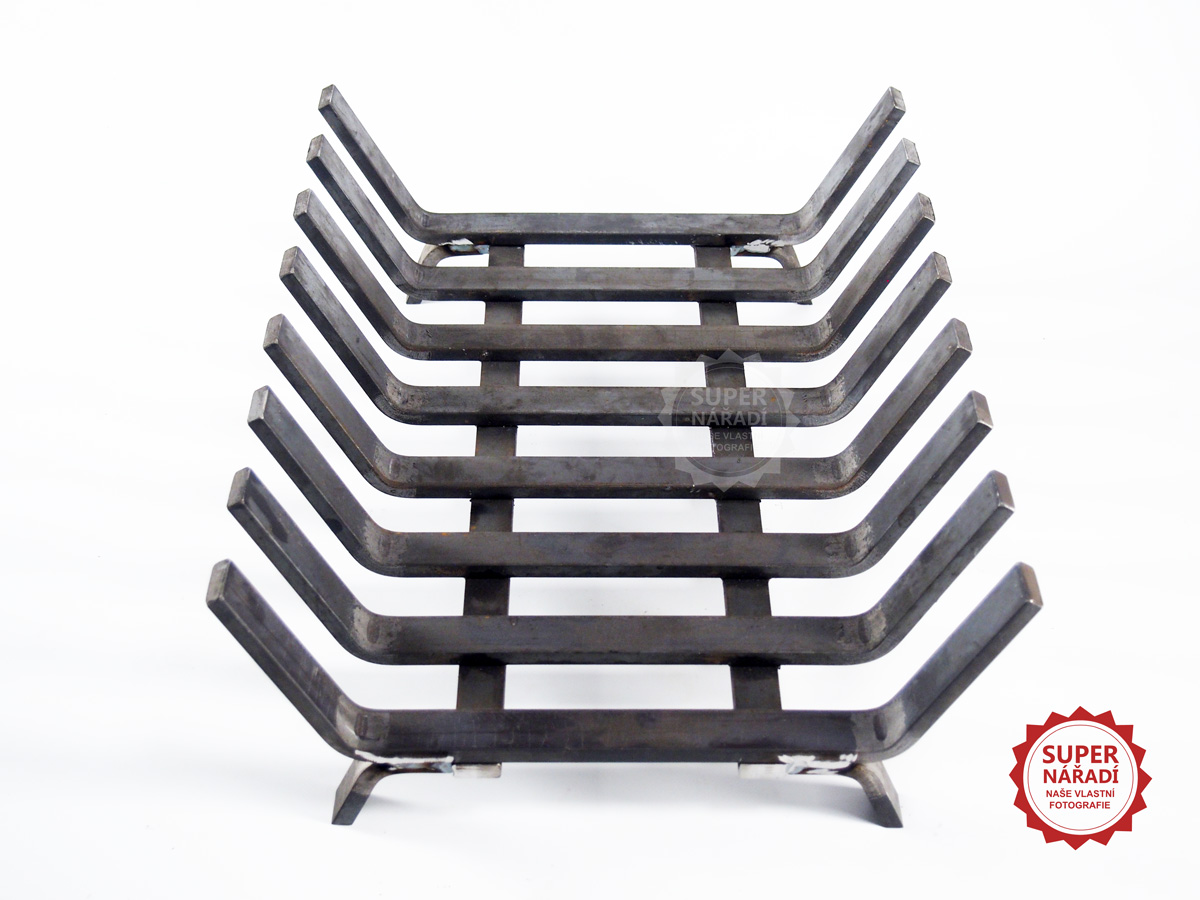 GFire Krbové topeniště, rošt 53x40x16cm, Gladius V8 19003-KR na větší kusy dřeva