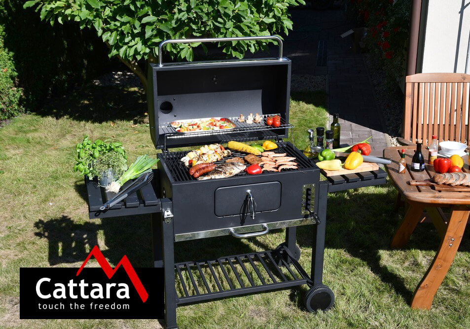 Cattara Gril na dřevěné uhlí Royal Grande XXL 13043 s litinovým roštem 73 x 41 cm