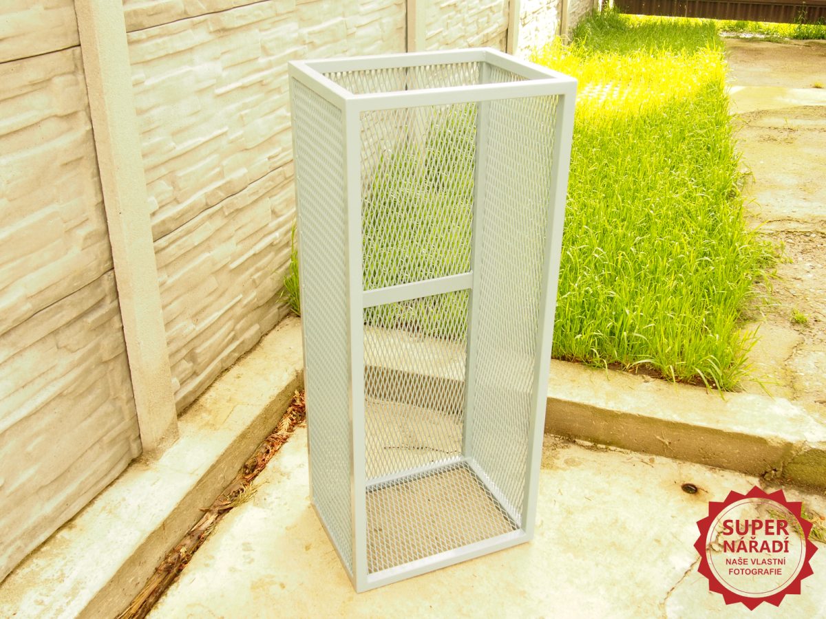 GFIRE stojan na dřevo 46x35x110cm Mercury Tower zásobník - šedý